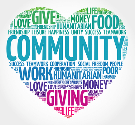 Community Involvement heart image