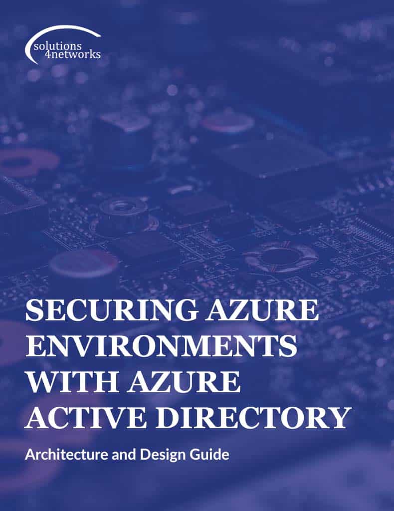 Securing Azure Environments with Azure Active Directory: Architecture and Design Guide graphic with computer components